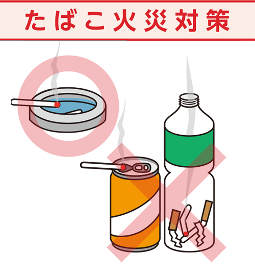 たばこ火災対策