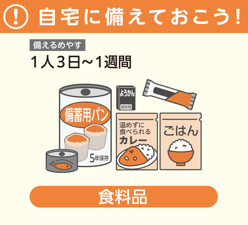 自宅に備えておこう！_食料品