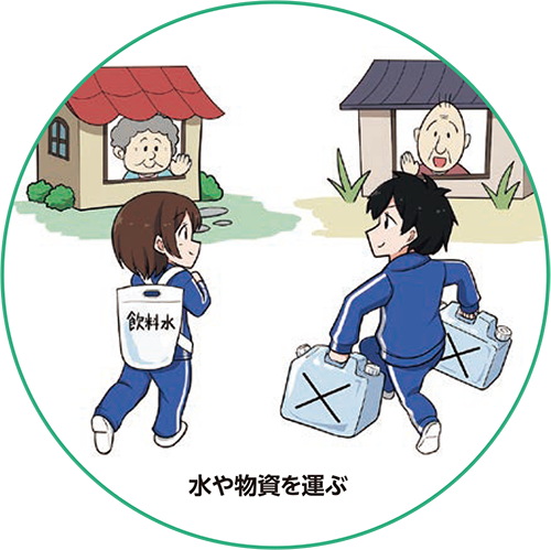 水や物資を探す