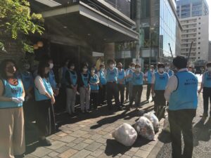 ありあけ社員の清掃活動