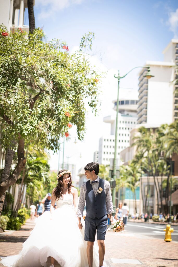 リゾート地での結婚式