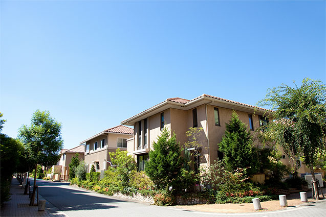 住宅のリフォーム。住宅街