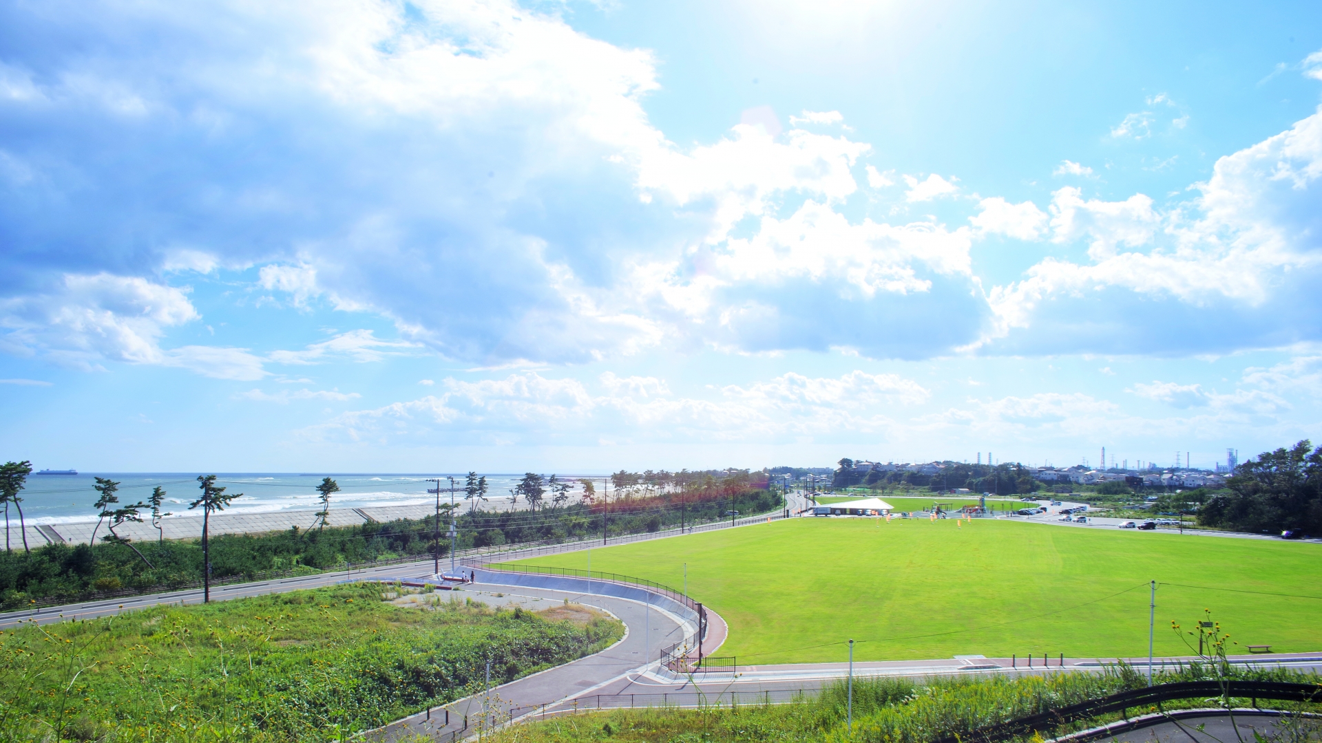 津波の後に出来た公園