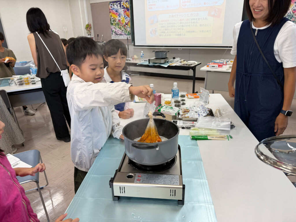 防災食の料理体験