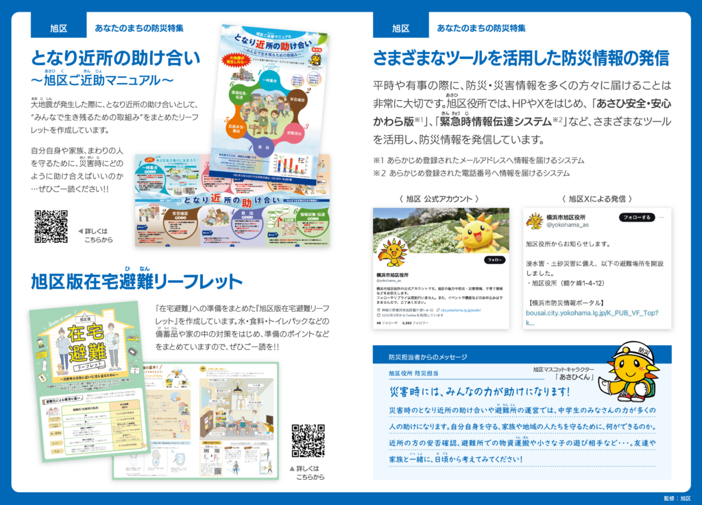 2026旭区ハザードマップ情報面