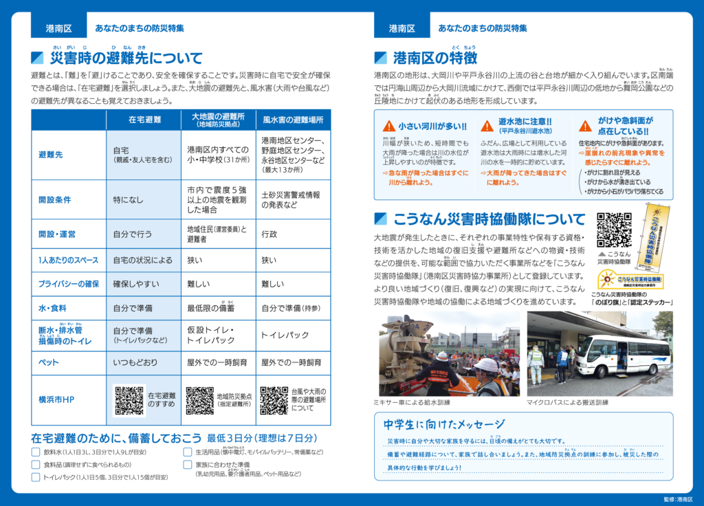 2026港南区ハザードマップ情報面